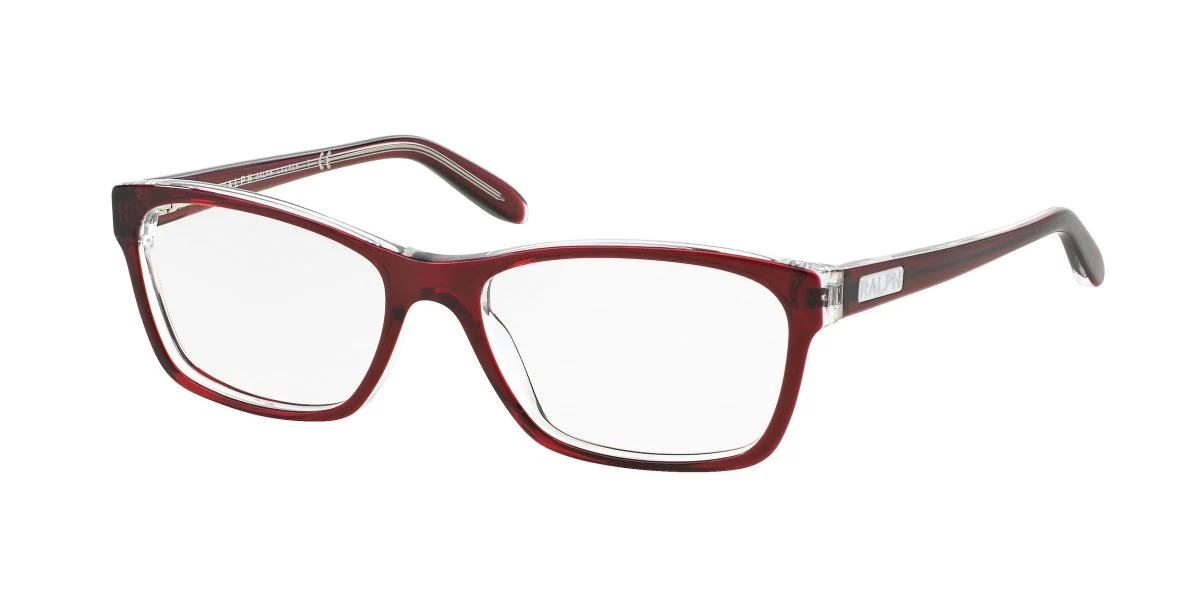 RA7039 Ralph Glasses – Shiny Red Acetate Square Frame